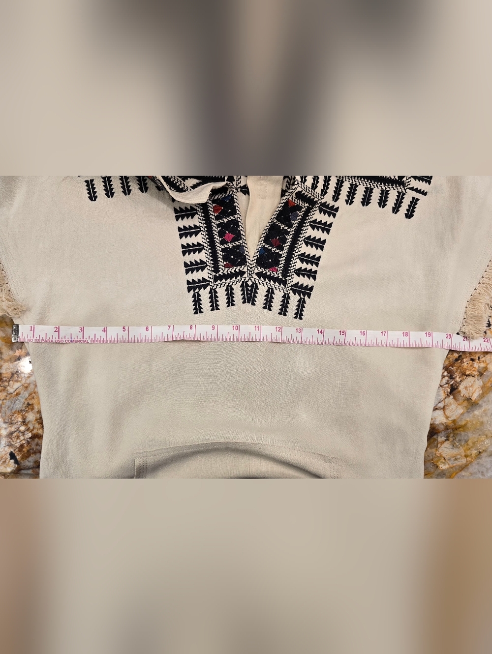 Madewell Embroidered Tribal Paradise Linen Blend Dress S - Picture 9 of 10